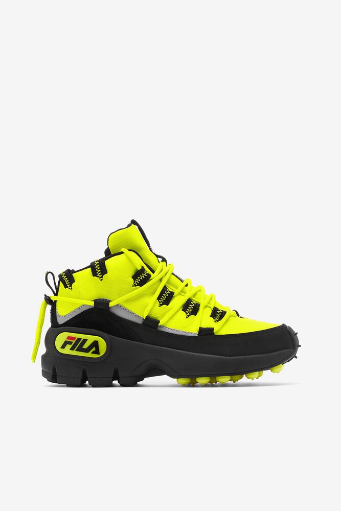 Fila Grant Hill 1 X Trailpacer Yellow/Black Boots Womens - NZ 83217-VUAR